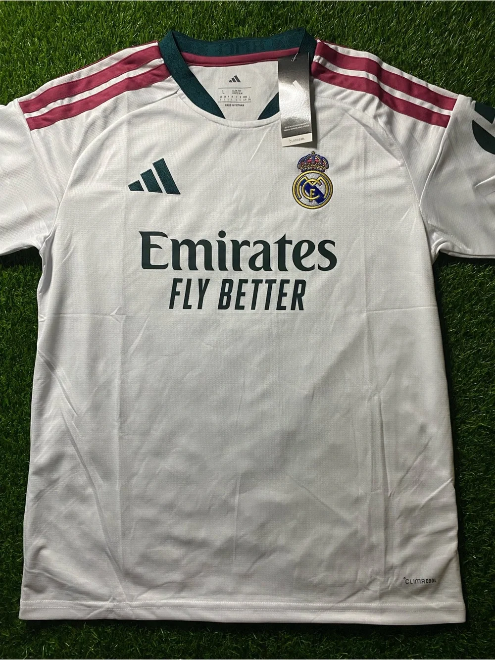 Real Madrid White Emirates Fly Better Jersey